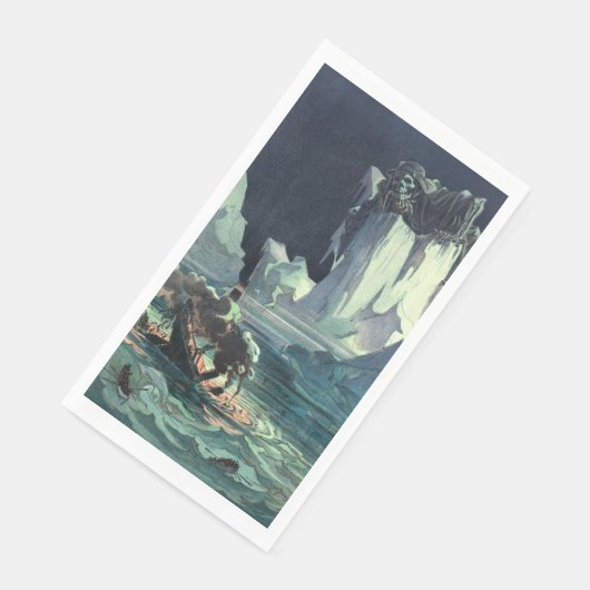 Sargasso Sea Grim Sensenmann & Sinking of Titanic Serviette (Ecke)