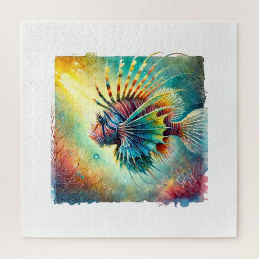 Sargassum Fish 130624AREF121 - Watercolor Puzzle (Vertikal)