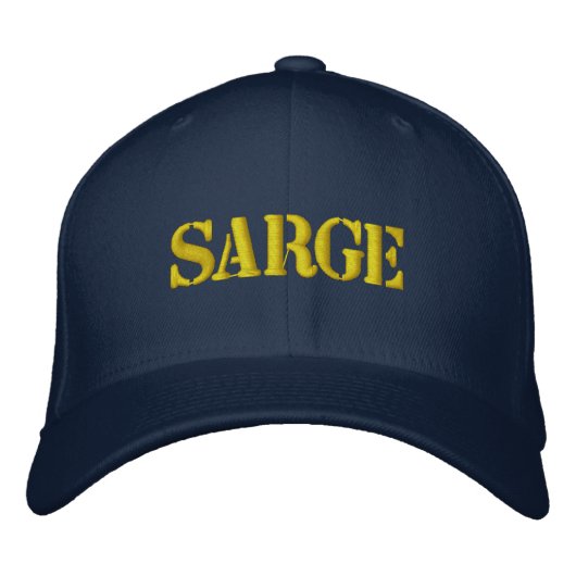 SARGE EMBROIDERIERTE BASEBALL-GAP BESTICKTE BASEBALLKAPPE (Vorderseite)