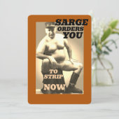 SARGE MANBOOBS Greeting Card Collection Karte (Stehend Vorderseite)