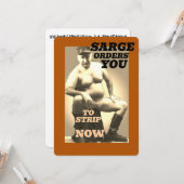SARGE MANBOOBS Greeting Card Collection Karte (Vorderseite/Rückseite Beispiel)