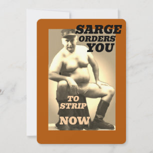 SARGE MANBOOBS Grußkarten-Sammlung Karte