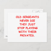 SARGE.png Postkarte (Vorne/Hinten)