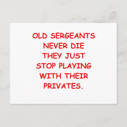 SARGE.png Postkarte (Vorderseite)