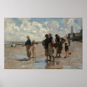 Sargent - Austernfischen in Cancale Poster