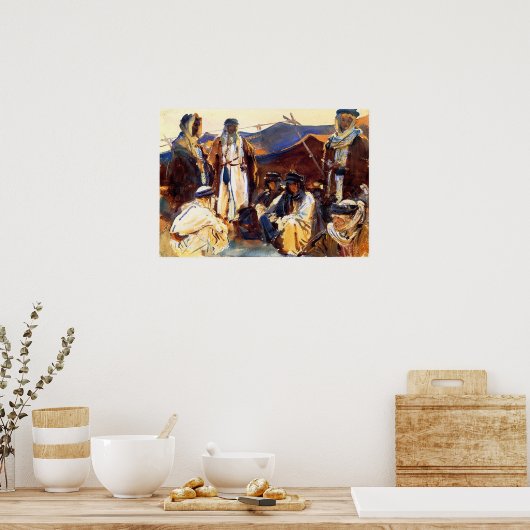 Sargent - Beduinenzelt 1906 Poster (Küche)