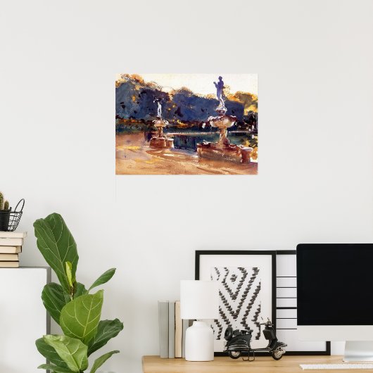 Sargent - Boboli Gardens 1907 Poster (Heimbüro)