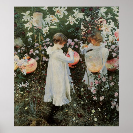 Sargent Carnation Lily Lily Rose Poster (Vorne)
