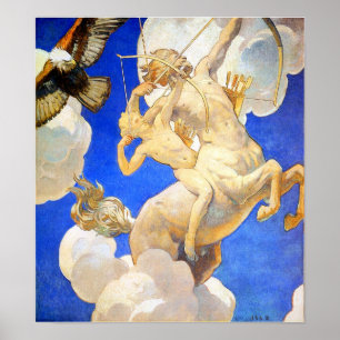 Sargent - Chiron und Achilles 1921 Poster
