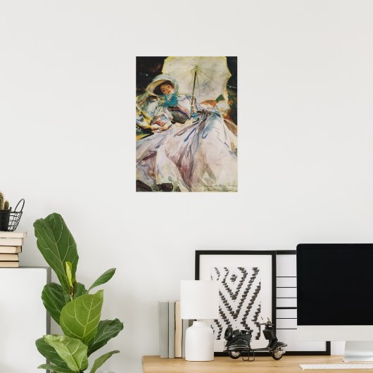 Sargent - Dame Mit Sonnenschirm 1900 Poster (Heimbüro)