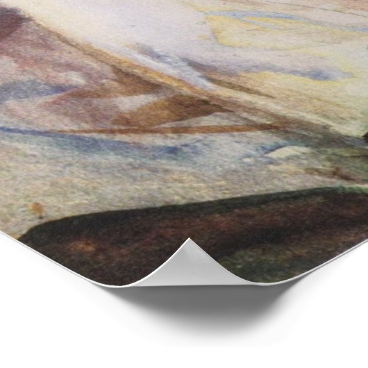 Sargent - Dame Mit Sonnenschirm 1900 Poster (Ecke)