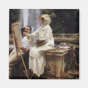 Sargent: Der Brunnen, die Villa Torlonia, Frascati Magnet