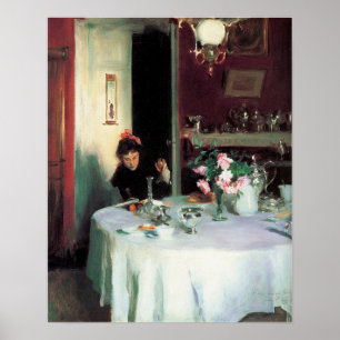 Sargent - Der Frühstückstisch Poster