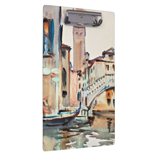 Sargent - Eine Brücke und ein Campanile, Venedig, Klemmbrett (Rechts)