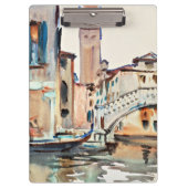 Sargent - Eine Brücke und ein Campanile, Venedig, Klemmbrett (Vorderseite)