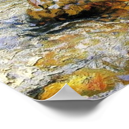 Sargent - Forellenstrom in Tirol 1914 Poster (Ecke)