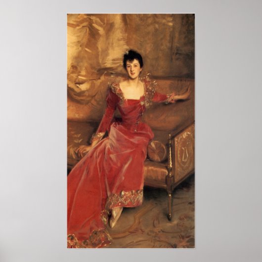 Sargent - Frau Hugh Hammersley 1893 Poster (Vorne)