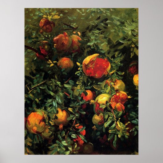 Sargent - Granatäpfel Mallorca 1908 Poster (Vorne)
