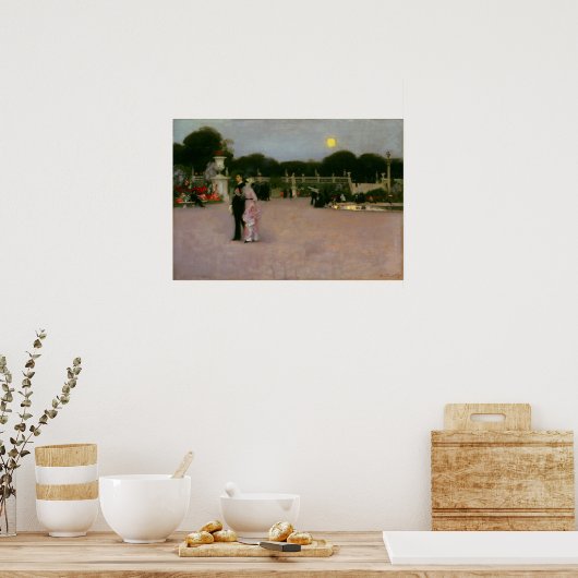 Sargent - In den Luxemburger Gärten Poster (Küche)