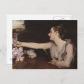 Sargent - Madame Gautreau trinken einen Toast Postkarte (Vorne/Hinten)