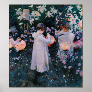 Sargent - Nelke Lilie Lilie Rose Poster