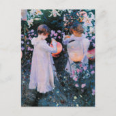 Sargent - Nelken, Lily, Lily, Rose Postkarte (Vorderseite)