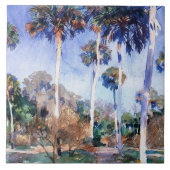 Sargent - Palms, ein John Singer Sargent Gemälde Fliese (Vorderseite)