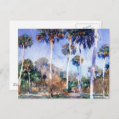 Sargent - Palms, ein John Singer Sargent Gemälde Postkarte (Vorne/Hinten)