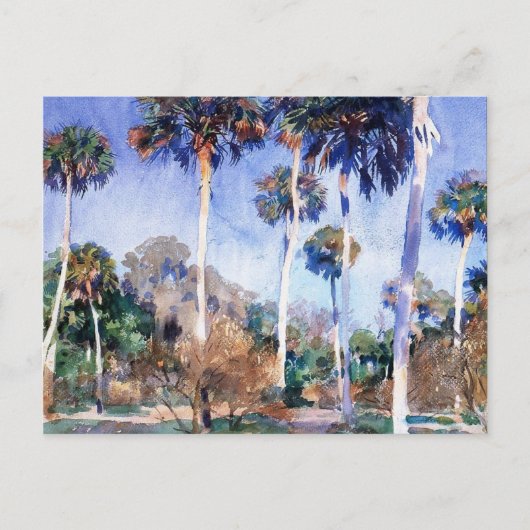 Sargent - Palms, ein John Singer Sargent Gemälde Postkarte (Vorderseite)