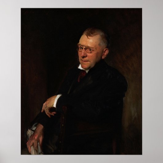 Sargent - Portrait von James Whitcomb Riley Poster (Vorne)