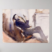 Sargent - Portrait von Paul-Cesar Helleu Poster (Vorne)