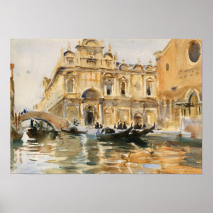 Sargent - Rio Dei Mendicanti, Venedig Poster