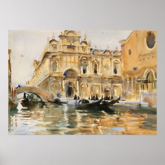 Sargent - Rio Dei Mendicanti, Venedig Poster (Vorne)