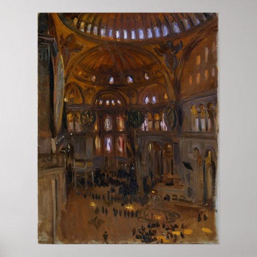 Sargent - Santa Sofia 1891 Poster (Vorne)