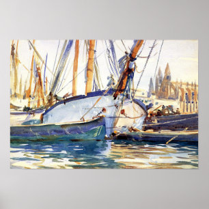 Sargent - Schifffahrt Mallorca 1908 Poster