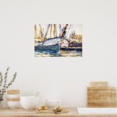 Sargent - Schifffahrt Mallorca 1908 Poster (Küche)