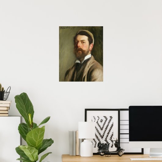 Sargent - Selbstportrait 1892 Poster (Heimbüro)