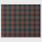 Sargent/Stewart schwarzer Tartan, der Papper Geschenkpapier (Flach)