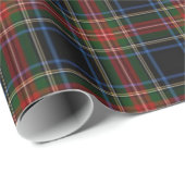 Sargent/Stewart schwarzer Tartan, der Papper Geschenkpapier (Rolleneckpunkt)