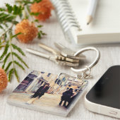 Sargent - Straße in Venedig, schöne Kunst Schlüsselanhänger (Vorderseite rechts)