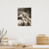 Sargent - Studie eines jungen Mannes sitzend Poster (Küche)