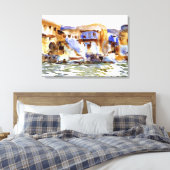 Sargent - Tiberias, Aquarellmalerei Leinwanddruck (Insitu (Schlafzimmer))