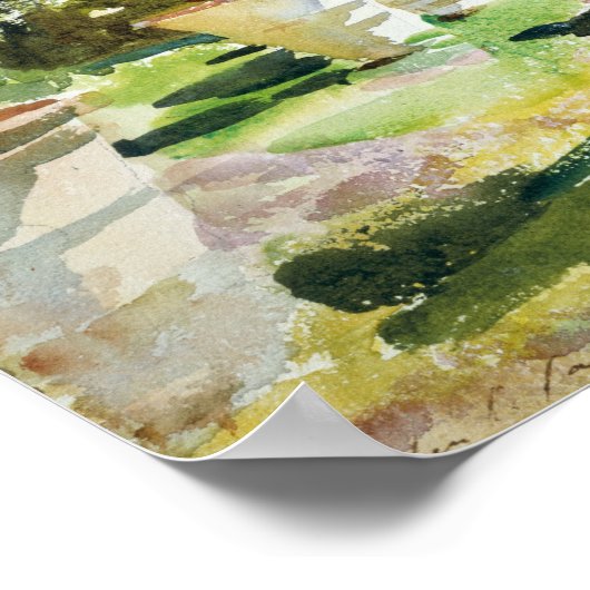 Sargent - Villa Di Marlia Poster (Ecke)