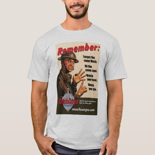 Sarges Anweisungen (helle Farben) - MechCorps T-Shirt (Vorderseite)