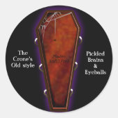 Sargnagel-Konservierung Runder Aufkleber (Vorderseite)