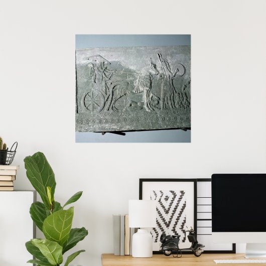 Sargon II auf einem Schlachtschiff Poster (Heimbüro)