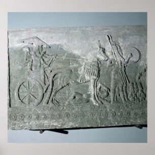 Sargon II auf einem Schlachtschiff Poster