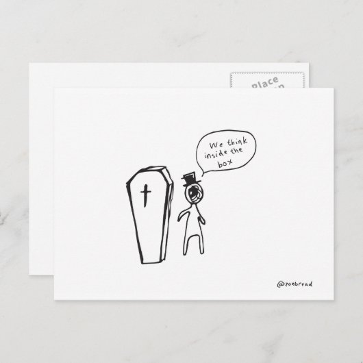 Sargpostkarte Postkarte (Vorne/Hinten)