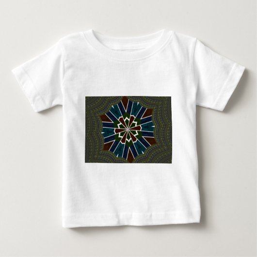 Sari Inspirierte Design mit komplizierten Details Baby T-shirt (Vorderseite)