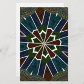 Sari Inspirierte Design mit komplizierten Details Briefpapier (Vorne/Hinten)